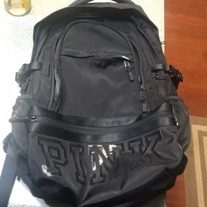 VS ALL BLACK PINK BAGPACK !